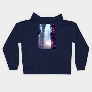 The Futuristic City. Kids Hoodie